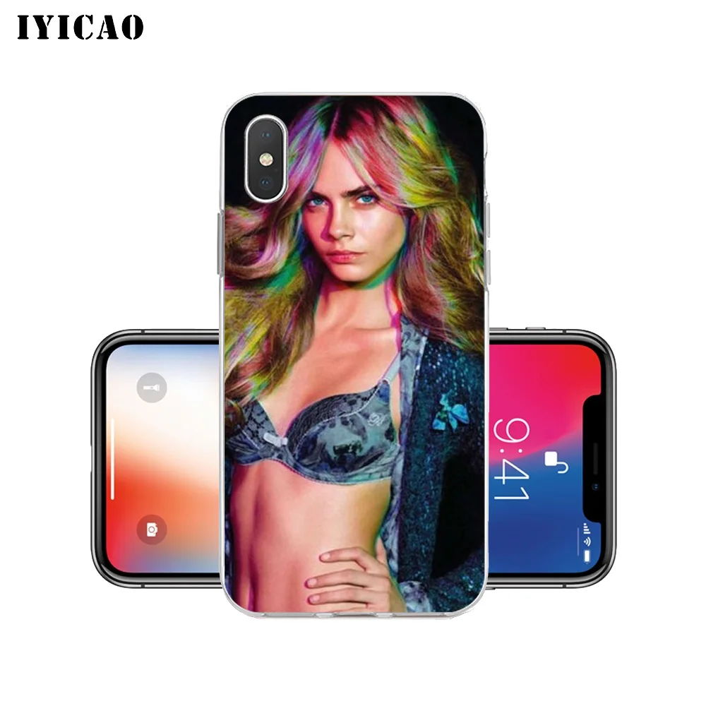 Мягкий силиконовый чехол IYICAO для iPhone X XR XS MAX 6 6s 7 8 Plus 5 SE из ТПУ|Чехлы-накладки| |