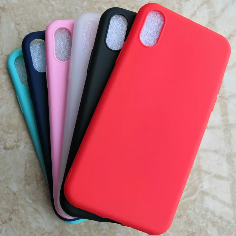 Силиконовый мягкий чехол Ricestate для iPhone 7 6 6s 8 Plus X XR XS Max однотонный ультратонкий из