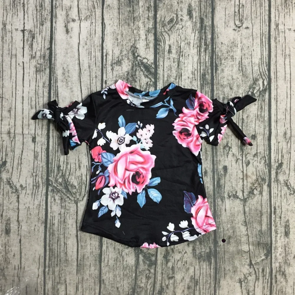 Новое поступление летний бутик топ для маленьких девочек футболка детская