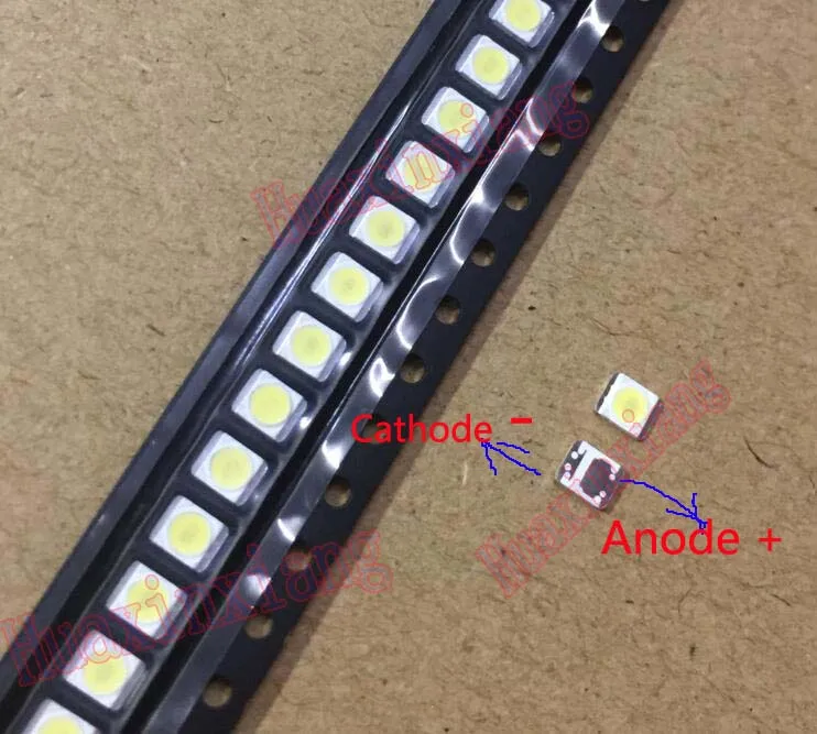 50 шт./лот 1 Вт 3528 2835 3V SMD светодиодный бусины LG Innotek холодный белый 100LM для ТВ/ЖК-дисплей Подсветка Применение