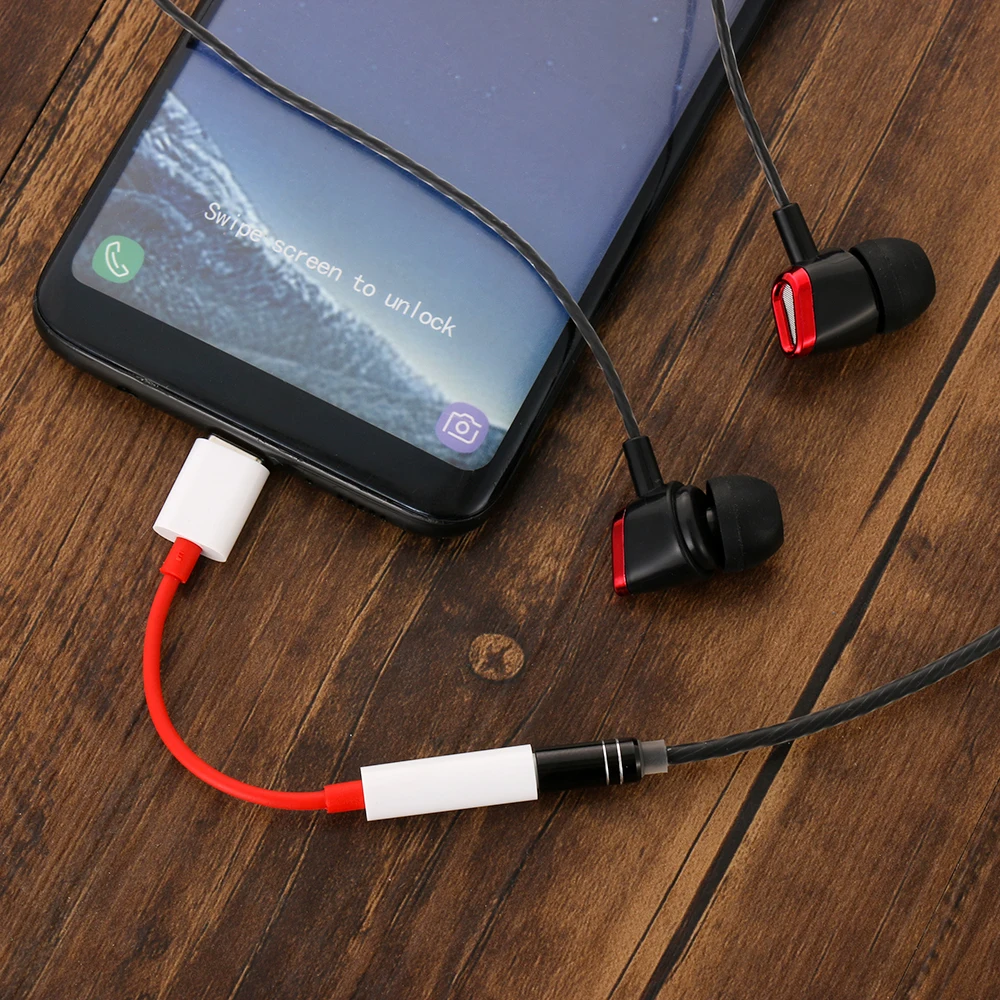 Высококачественный оригинальный аудио кабель для Oneplus 6T USB Type C до 3 5 мм разъем