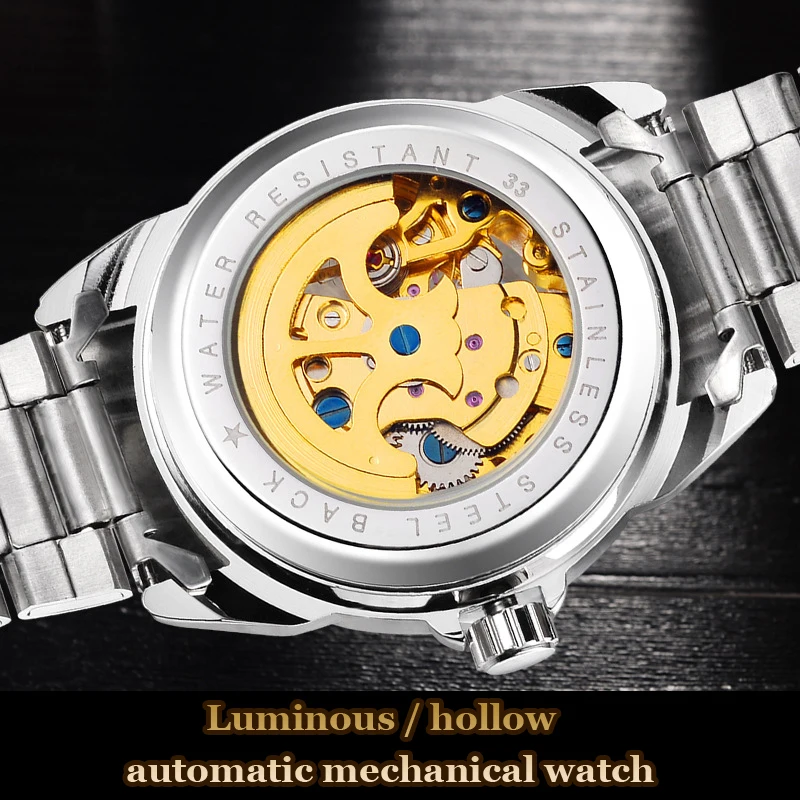 BOSCK Мужские автоматические механические часы Для мужчин брендовые роскошные