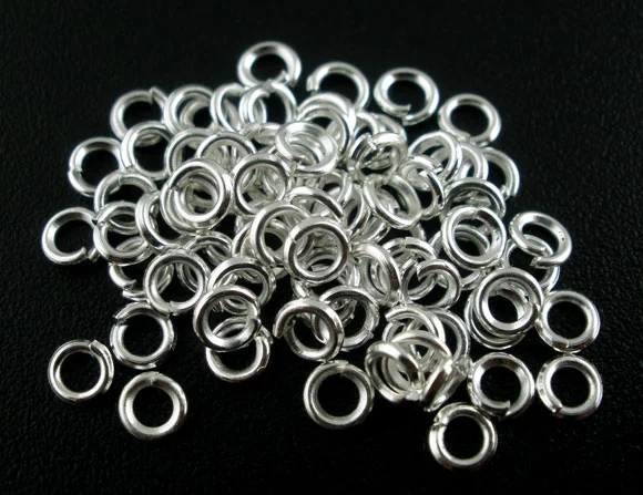 DoreenBeads 2000 шт. серебристый цвет открытым кольцом 3 5 мм Диаметр. Фурнитура (B03114) |