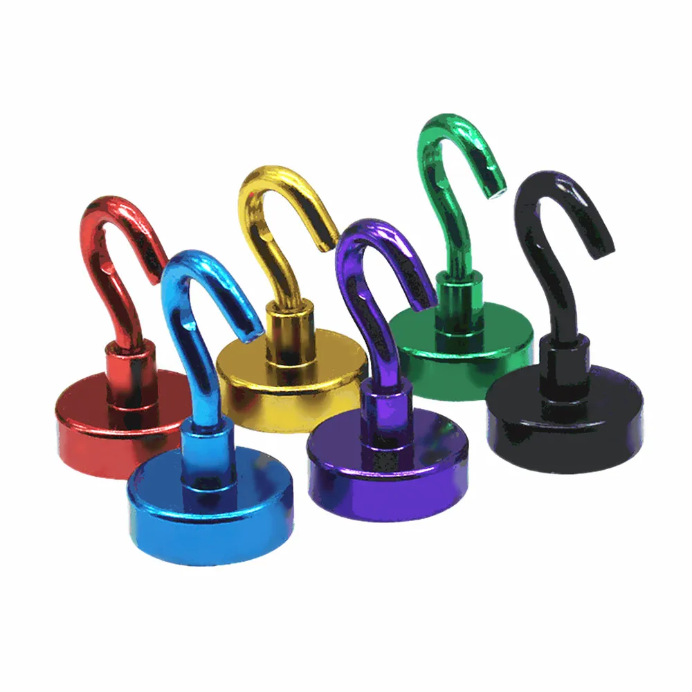 2PCS Magnet Hook Door Organizer Diameter 25mm Magnetic Pots Coat 1&quot Dia. Strong for Home Kitchen Utensils Hanger 7 Colors|Магнитные