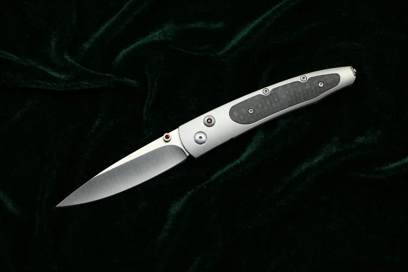 M390 version Складывающийся нож William Henry Gentac B30 m390, дамасское лезвие, титановые карманные ножи для кемпинга, выживания, фруктов, инструмент для повседневного использования - Цвет: M390 version