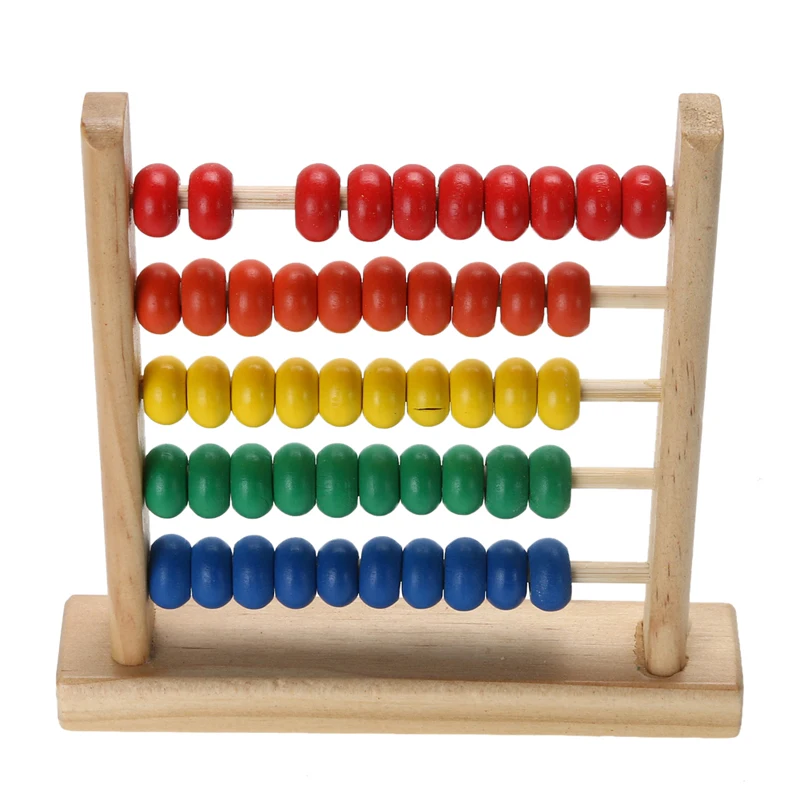 Мини Деревянные Abacus дети ранняя Математика обучающая игрушка цифры подсчет