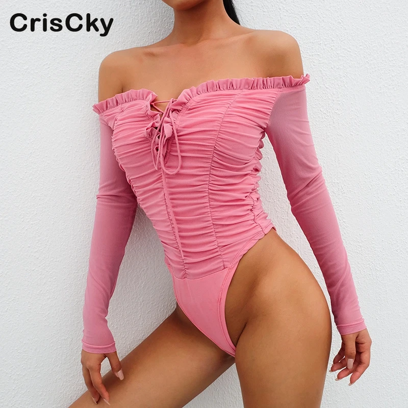 Criscky новый летний сексуальный костюм в обтяжку для женщин с открытыми плечами