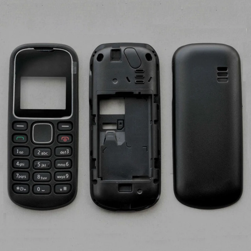 Крышка аккумулятора для Nokia 1280 Корпус Передняя средняя задняя крышка+ клавиатура