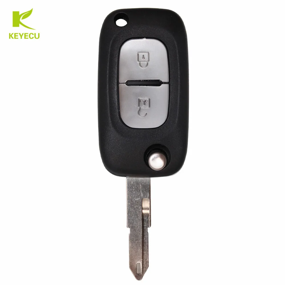 KEYECU Новый складной чехол для ключей с дистанционным управлением 2 кнопки Renault