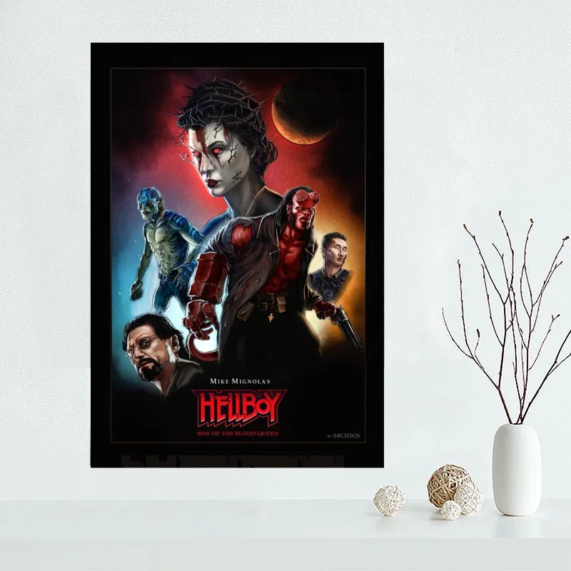 Hellboy художественный плакат на заказ холст плакат искусство отделочная ткань для дома ткань на стену плакат печать шелковая ткань - Цвет: 9