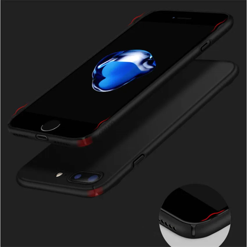 Металлический чехол из поликарбоната для iPhone 8 с полной защитой жесткий тонкий