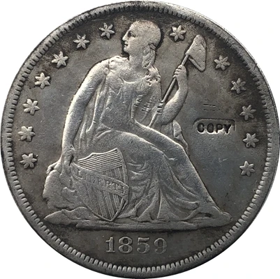 

1859-O Seated Liberty Dollar COINS COPY