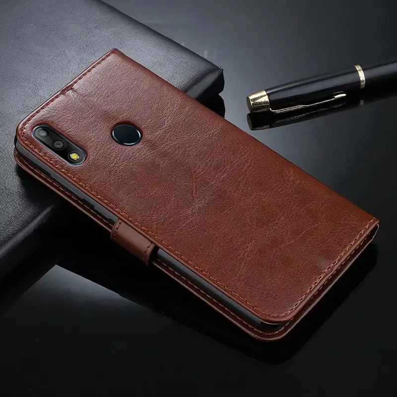 10 шт./лот кожаный чехол-бумажник в виде книжки Crazy Horse для Asus Zenfone Max Pro M1 ZB601KL M2 ZB631KL
