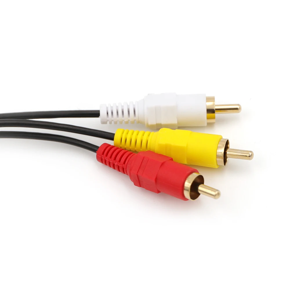 3RCA Женский Джек Мужской Аудио Видео AV удлинитель прямой кабель 7 5 м/25FT| |