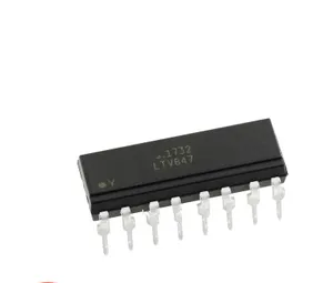10pcs/lot LTV847 LTV-847 PC847 DIP-16 optocouplers optical isolator