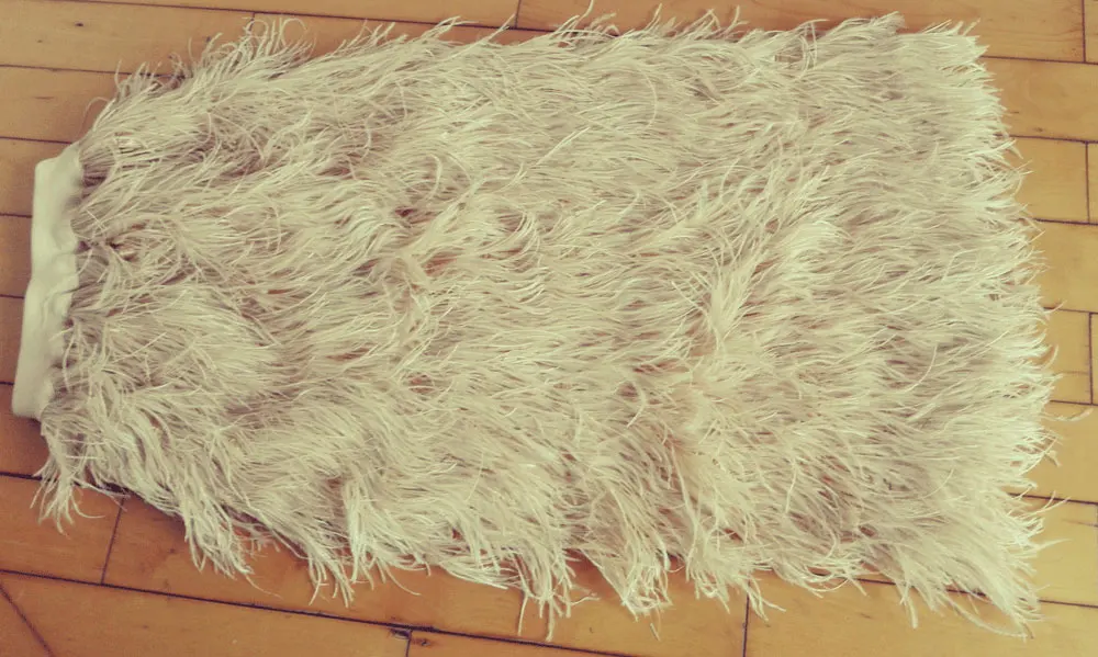 Длинная прямая Страусиная юбка с длинным левым разрезом # SKT026|feather skirt|free shipping