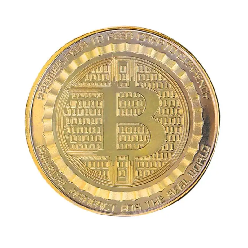 Бронзовый физический Биткоин Casascius Бит монета BTC с футляром подарок
