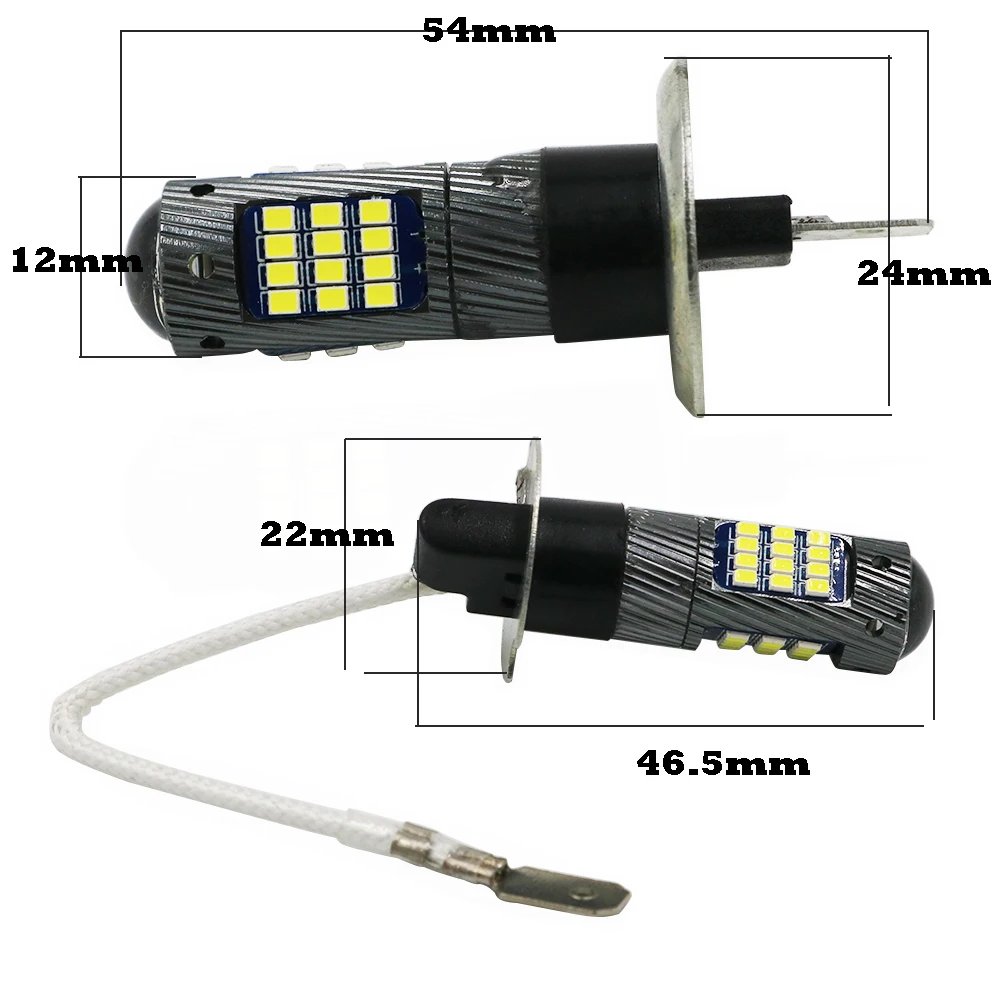 YSY H1 H3 светодиодные лампы автомобильные 12 В 2016 42 SMD Canbus 6500K белый 1300LM без ошибок