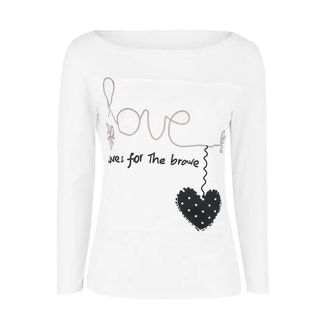 Fanala Повседневная футболка Для женщин Письмо печати Camisetas Mujer Топы корректирующие