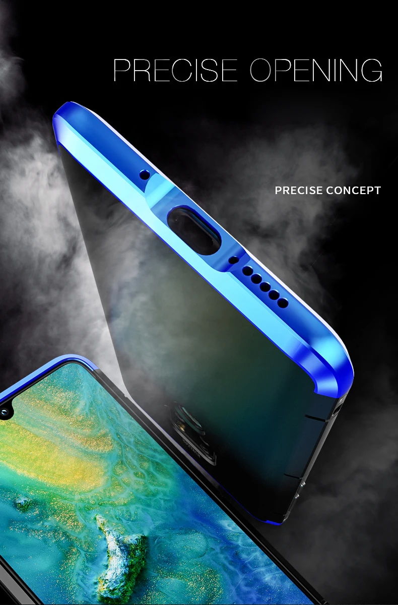 Алюминиевый металлический бампер для huawei P30 Pro чехол противоударный жесткий PC задняя крышка для huawei P20 Pro чехол mate 20 Pro coque mate 20 P30