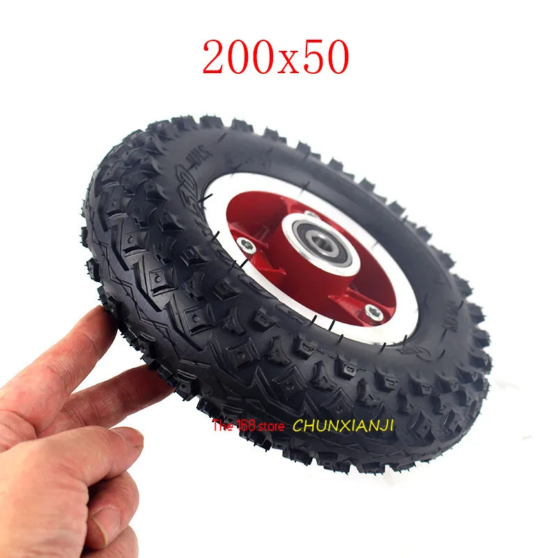 

8 inch Electric Scooter Tyre With Wheel Hub 200x50 tire Electric Vehicle Aluminium Alloy Wheel 8''x2''Pneumatic tyre wheels