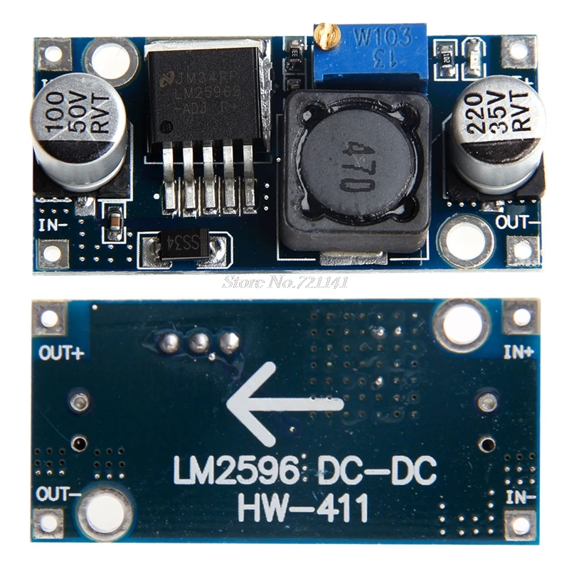 LM2596S DC блок питания понижающий Регулируемый регулятор напряжения модуль Прямая