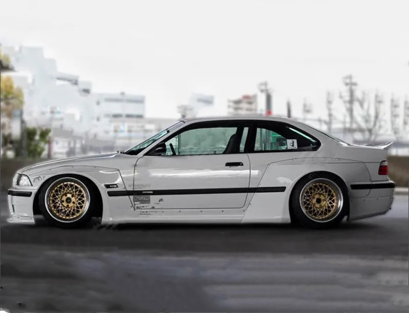 Автомобиль frp часть для E36 RB rocket bunny переднее и заднее крыло стекловолокно