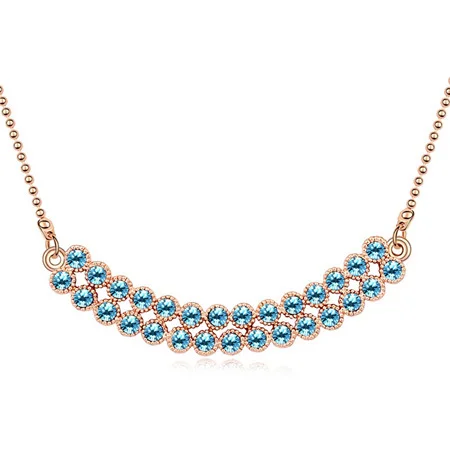 

HOT Luxury Exaggeration Charms Crystal Gold Color Necklaces Pendants Crystals from Austria For Women Jewelry Good Quality