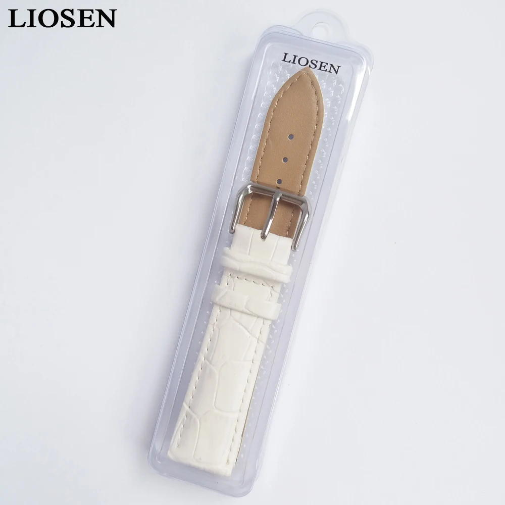 LIOSEN модные очаровательные красочные женские часы ремешок из натуральной кожи