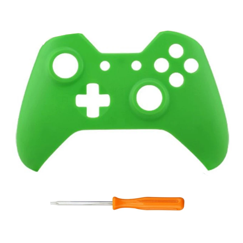 Зеленый Передняя крышка корпуса для xbox one, верхний матовый чехол, запасные части для xbox one, контроллер, 9 цветов - Цвет: Зеленый