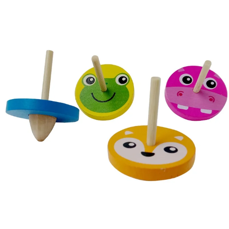 1 шт. Детские Мини Деревянные Гироскопы детские развивающие игрушки для детей