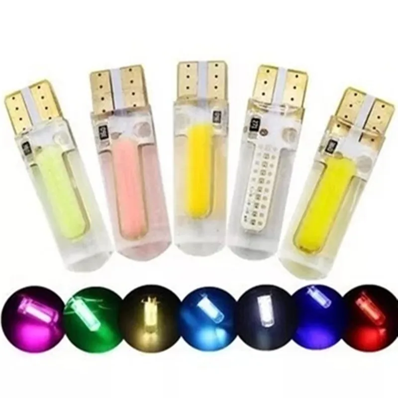 20 шт T10 COB W5W светодиодный интерьер автомобиля светильник позиции 12V 194 501 wedge bulb