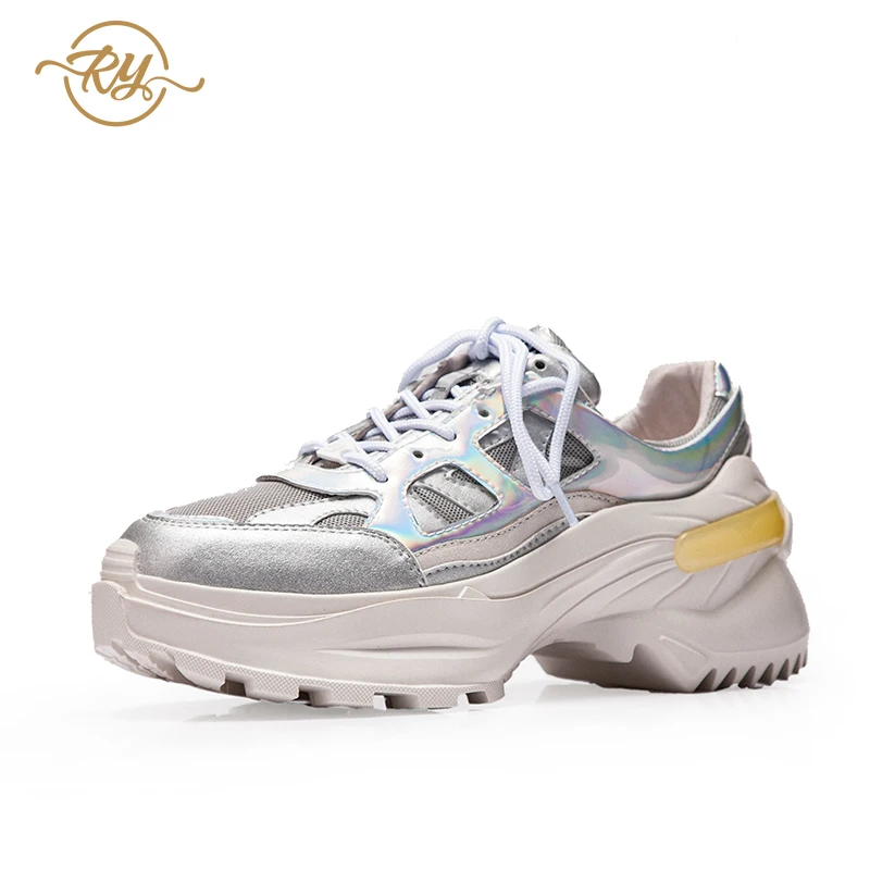 RY RELAA женские кроссовки обувь 2018 года Модная Белая на танкетке Роскошная