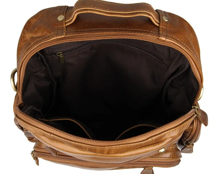 Многофункциональный женский рюкзак из натуральной воловьей кожи кожаный