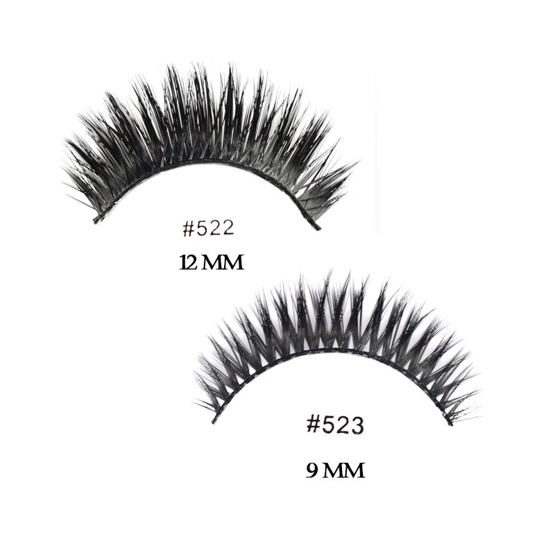 SHILINA False Eyelashes 1 Pair Handmade Soft Natural Long Thick Eye Lashes Extension #513-#523 |