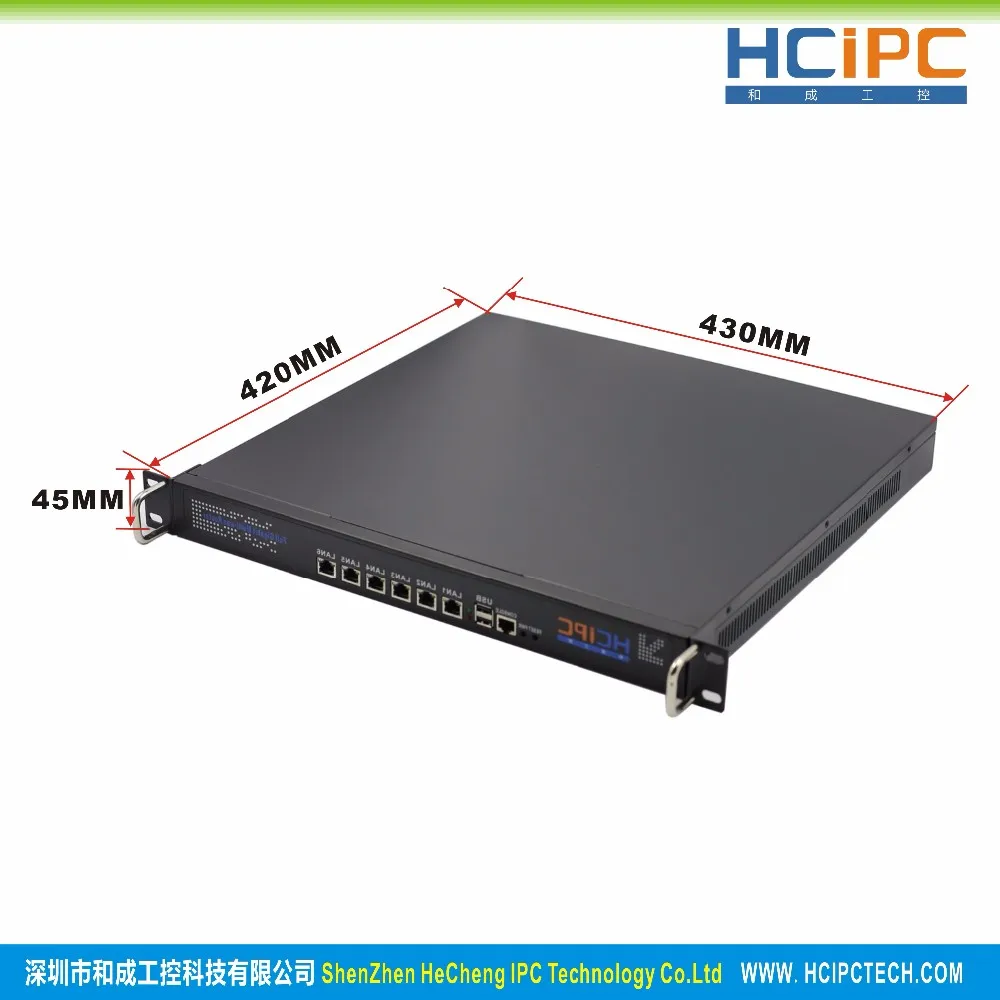 Hcipc B209-1 HCL-SC1037-6LE, Barebone, C1037U 82583 V 6LAN 8-станция для жесткого диска 1U брандмауэр системы, 6LAN материнская плата, 1U 6LAN сетевой маршрутизатор