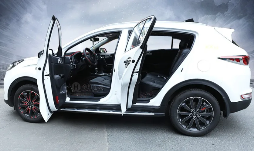 Для KIA Sportage, автомобильные ходовые панели авто боковые шаг бар педали высокого качества новые оригинальные модели Nerf баров