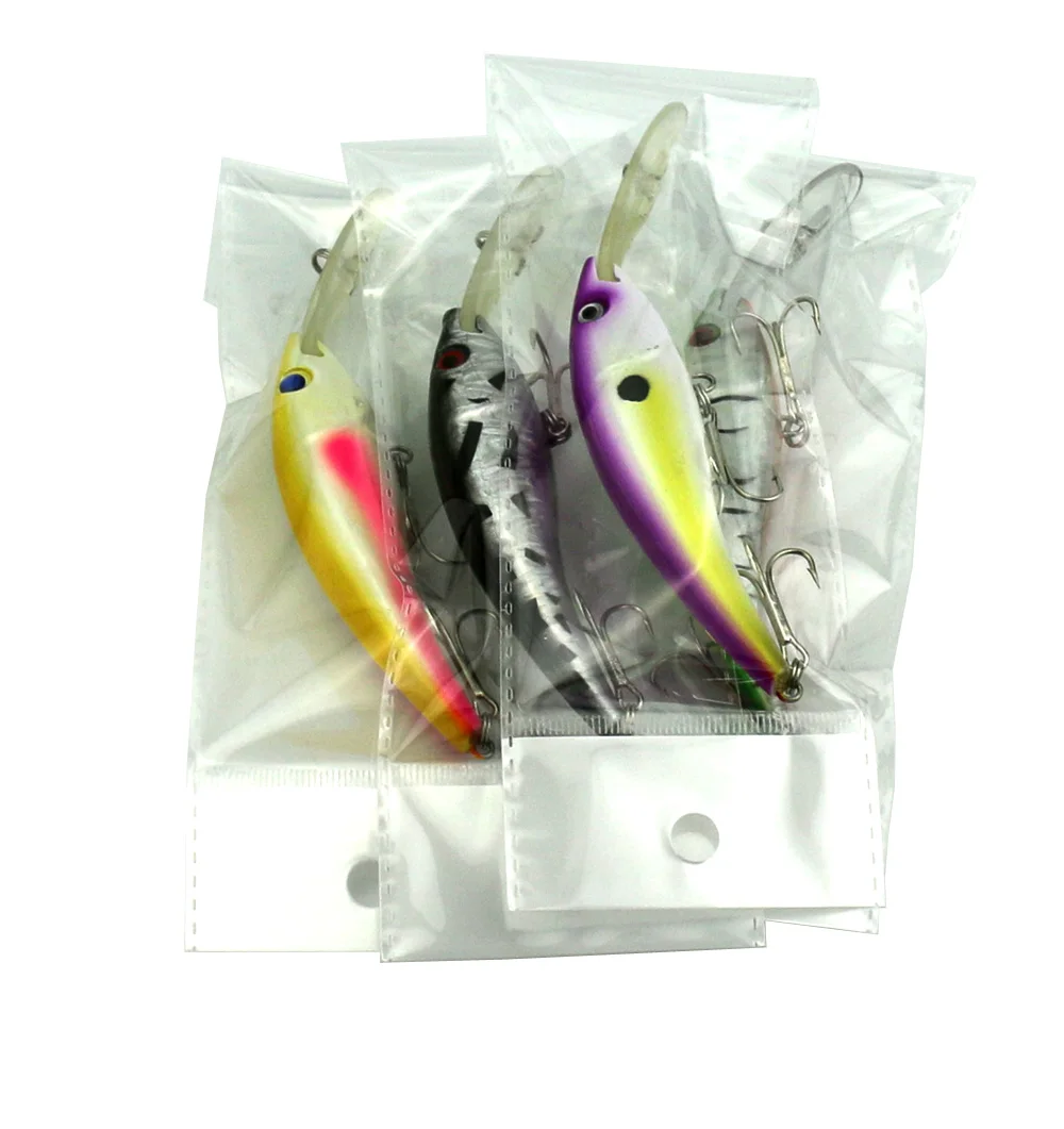 HENGJIA 8PCS Trolling Fishing Lure 12cm 15g Minnow Diving Depth 2-2.7m Artificial Bait Wobblers Tackle | Спорт и развлечения