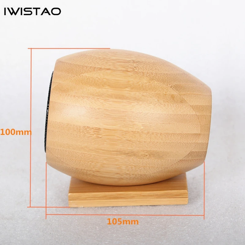 IWISTAO HIFI дрожащий громкоговоритель с корпусом из бамбука 1 пара 20 Вт NdFeB магнит высокочастотная компенсация для полного динамика 1,5 кГц-20 кГц