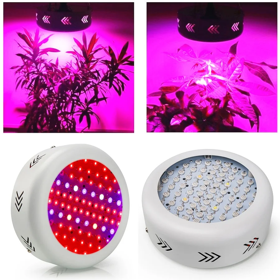 

UFO 216W LED Grow Light 72X3W LEDs Full Spectrum Grow Box 410-730nm For Indoor Plants and Flower with Very High Yield