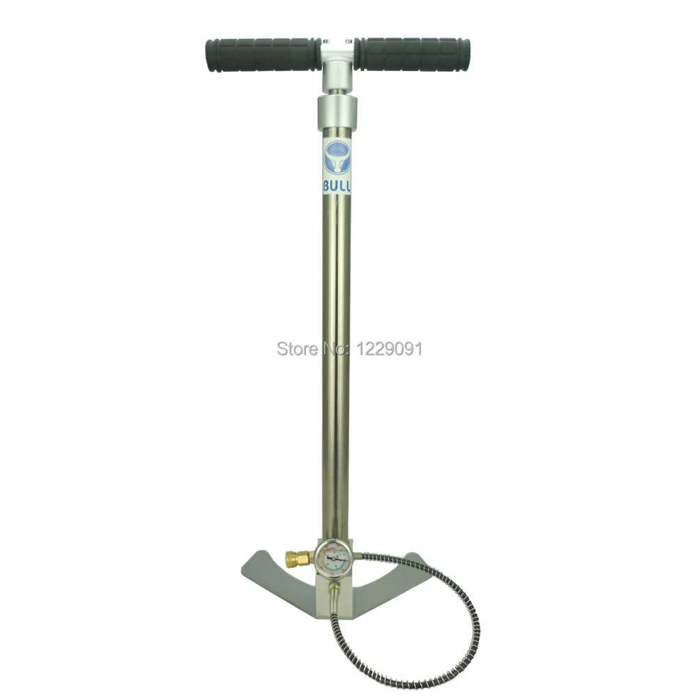 

BULL 300bar Pre Charged PCP hand pump with pressure gauge & Hose 4500psi - factory outlet on sale