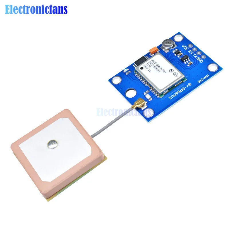 1 комплект NEO-6M gps модуль GY-gps 6MV2 NEO6MV2 буит в EEPROM APM2.5 антенна 3 V-5 V RS232 ttl доска для Arduino полета Управление