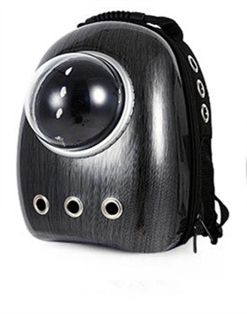 Черный Professional Transports Pet переноска живности Space Capsule Astrona сумка удобная дышащая кошка собака трав Air Travel Carrier для домашних животных - Цвет: Черный