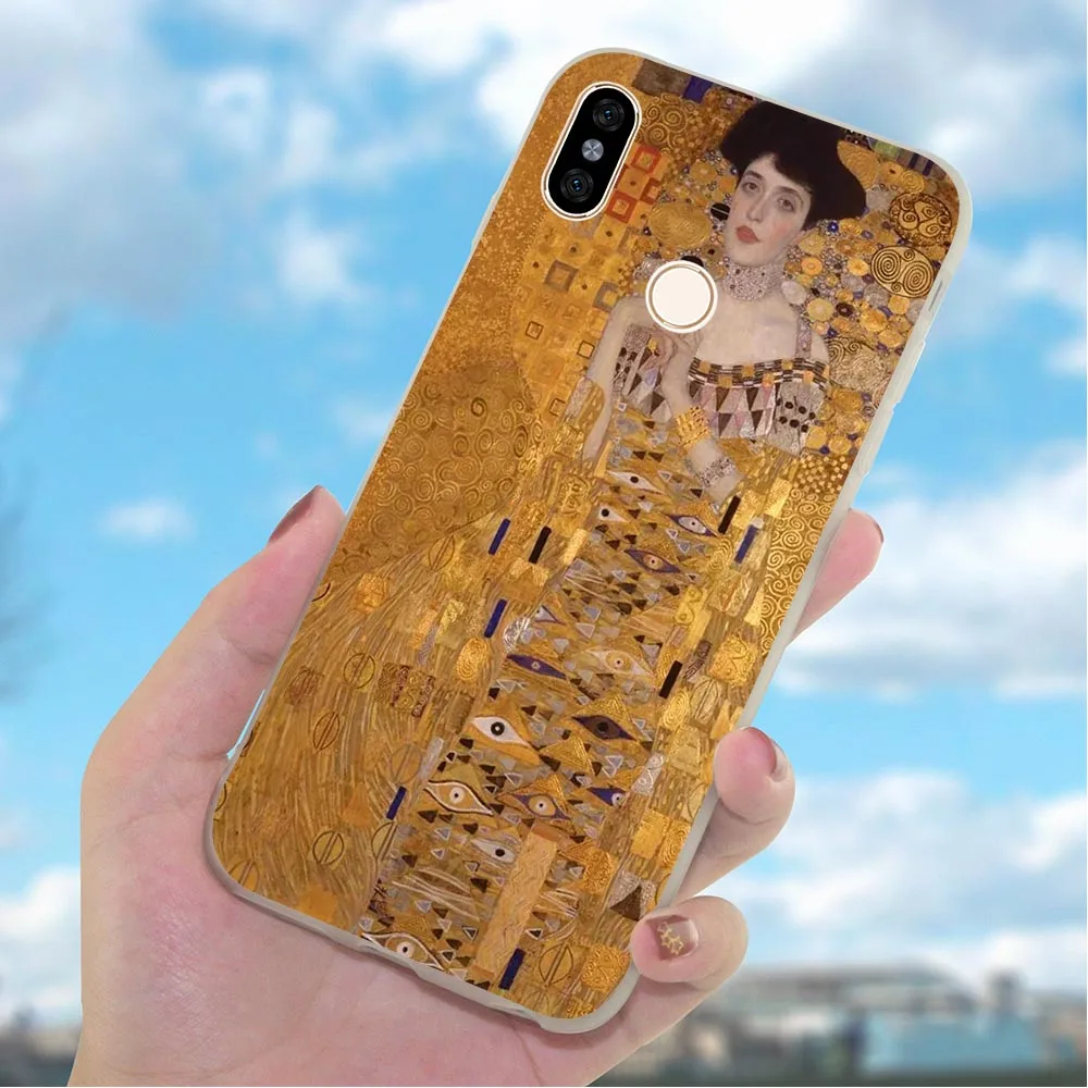 Мягкий чехол из ТПУ для телефона Xiaomi Mi A4 Gustav Klimt A1 8 Lite 9 9se Redmi 4A 4X 5 Plus 5A Prime 6A Note 6 Pro |