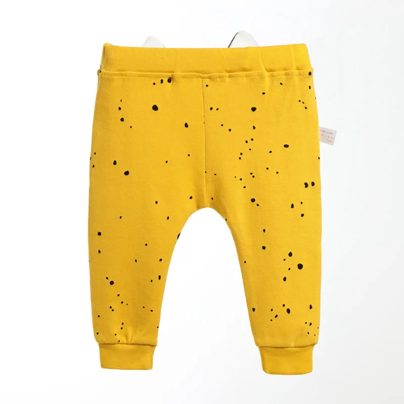 Штаны для маленьких мальчиков Трикотажные Хлопковые с мультяшным принтом