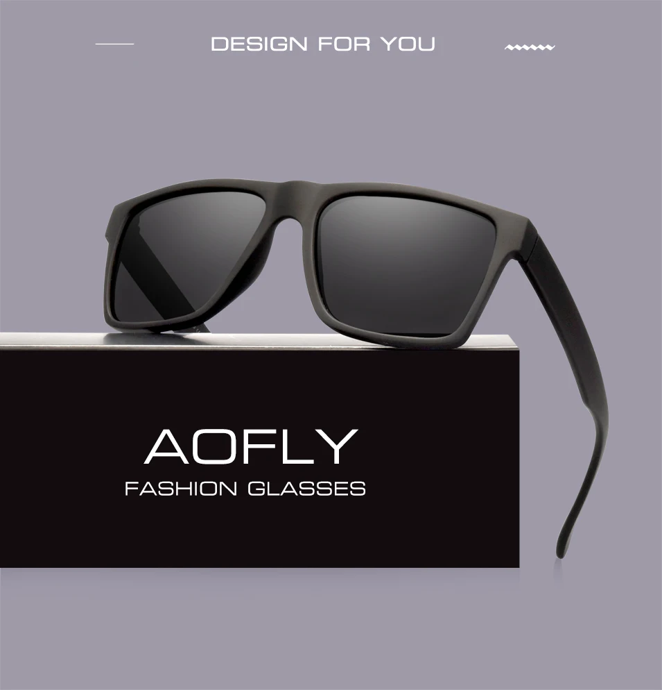 AOFLY, брендовые, классические, черные, поляризационные, солнцезащитные очки для мужчин, для вождения, солнцезащитные очки для мужчин, модные, мужские, Oculos Gafas, очки AF8034