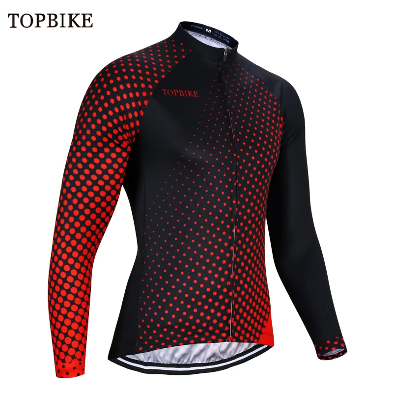 TOPBIKE Мужская велосипедная майка pro team, зимний теплый флисовый комплект с длинным рукавом, ropa ciclismo, велосипедный триатлон, Экипировка для мужчин