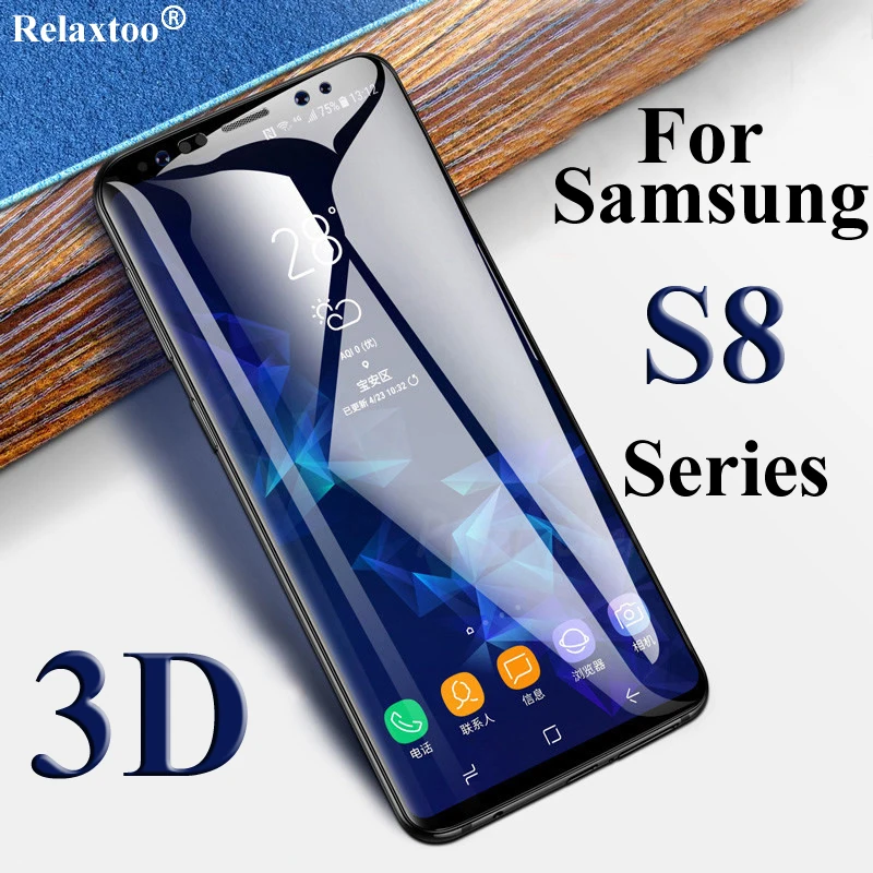 Защитное 3d стекло для samsung s8 galaxy plus 8s s8plus закаленное с полным покрытием защитная