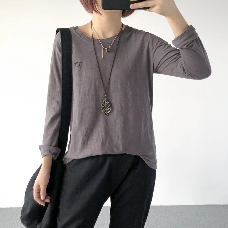 Женская Повседневная футболка с единорогом Kpop Tumblr хлопковая длинными рукавами