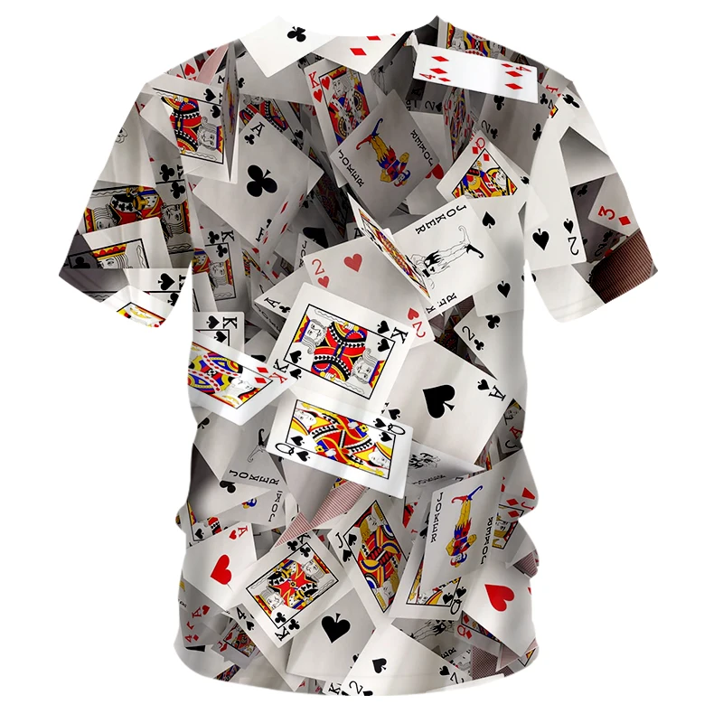 OGKB брендовая футболка с v-образным вырезом футболки картами 3d Футболка принтом